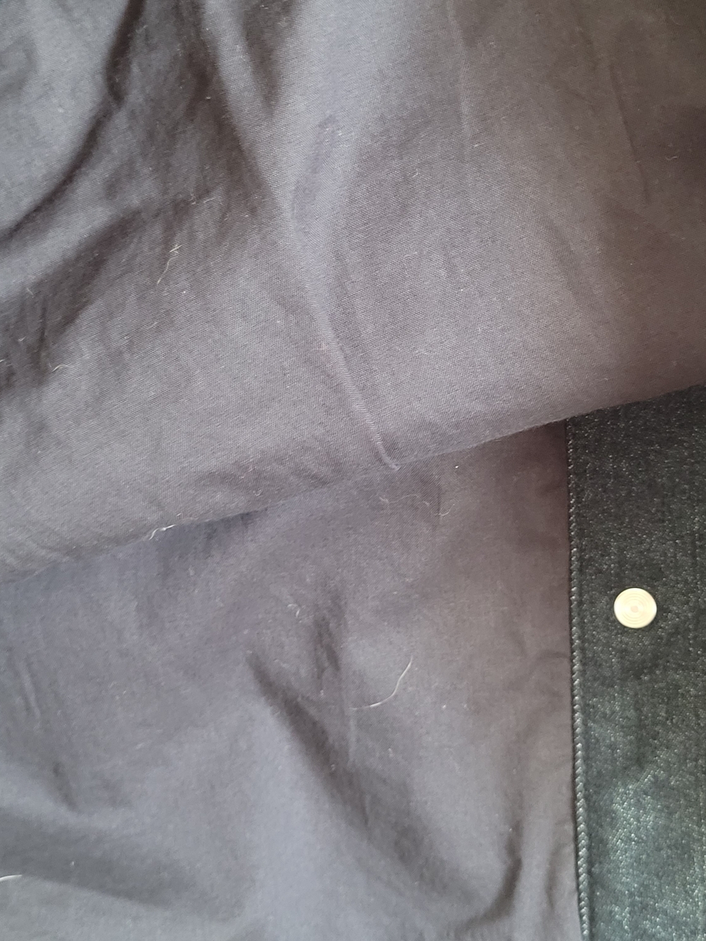 Women's Denim Patterned Button-Front Jacket - Picture 7 of 7